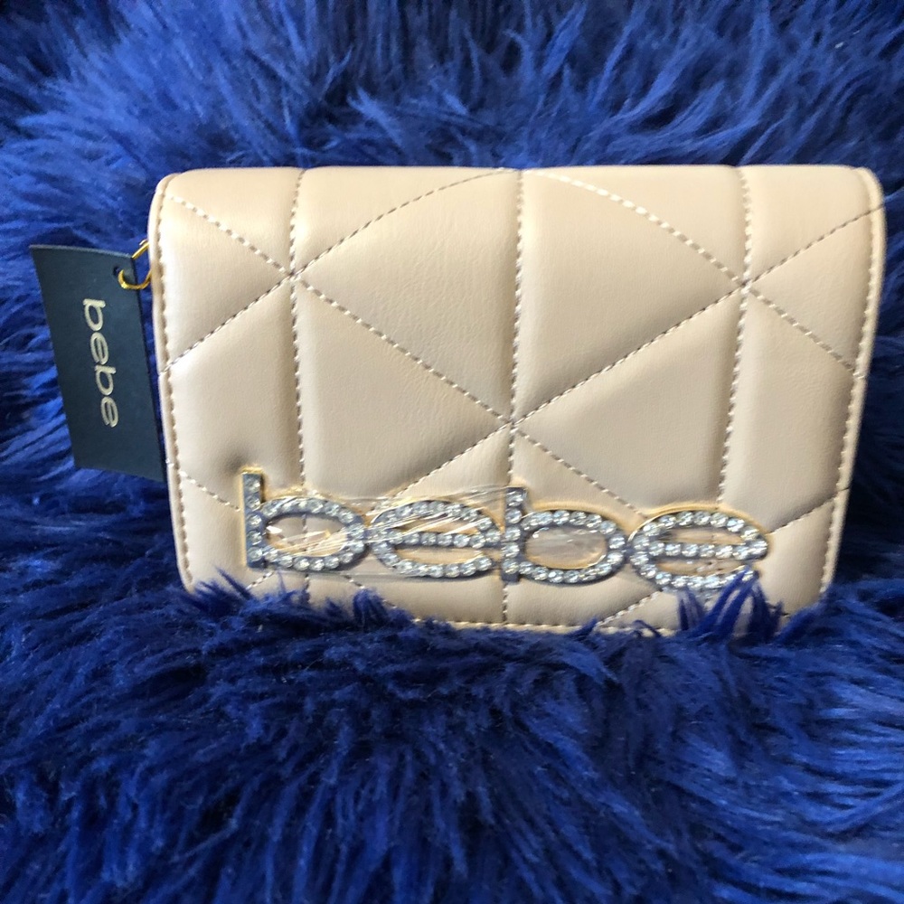 NWT Bebe Zaza quilted Faux leather Bag